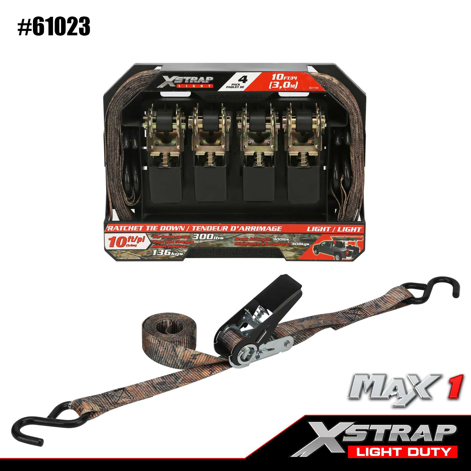 Xstrap 61023 Cinghie di ancoraggio a cricchetto 1