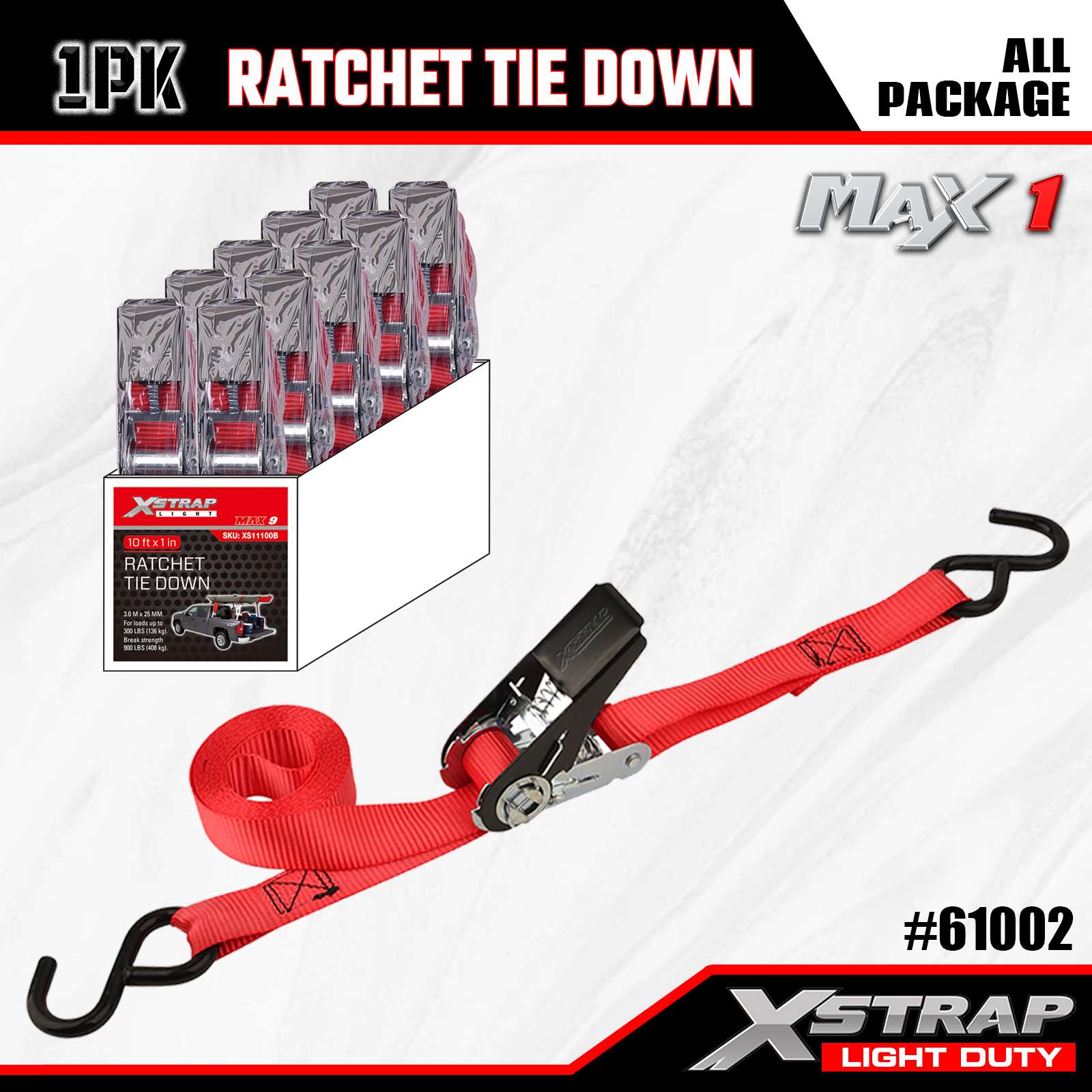 Xstrap 61002 Cinghie di ancoraggio a cricchetto 1