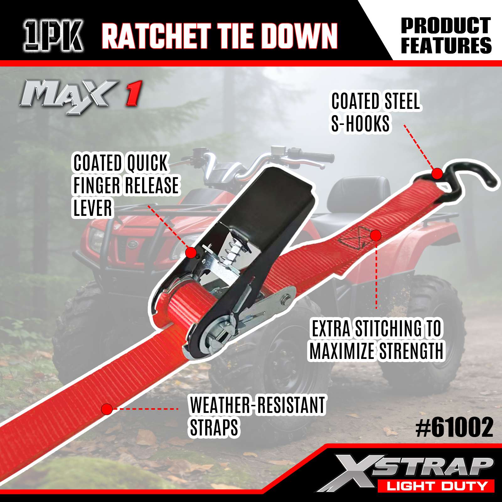 Xstrap 61002 Cinghie di ancoraggio a cricchetto 1