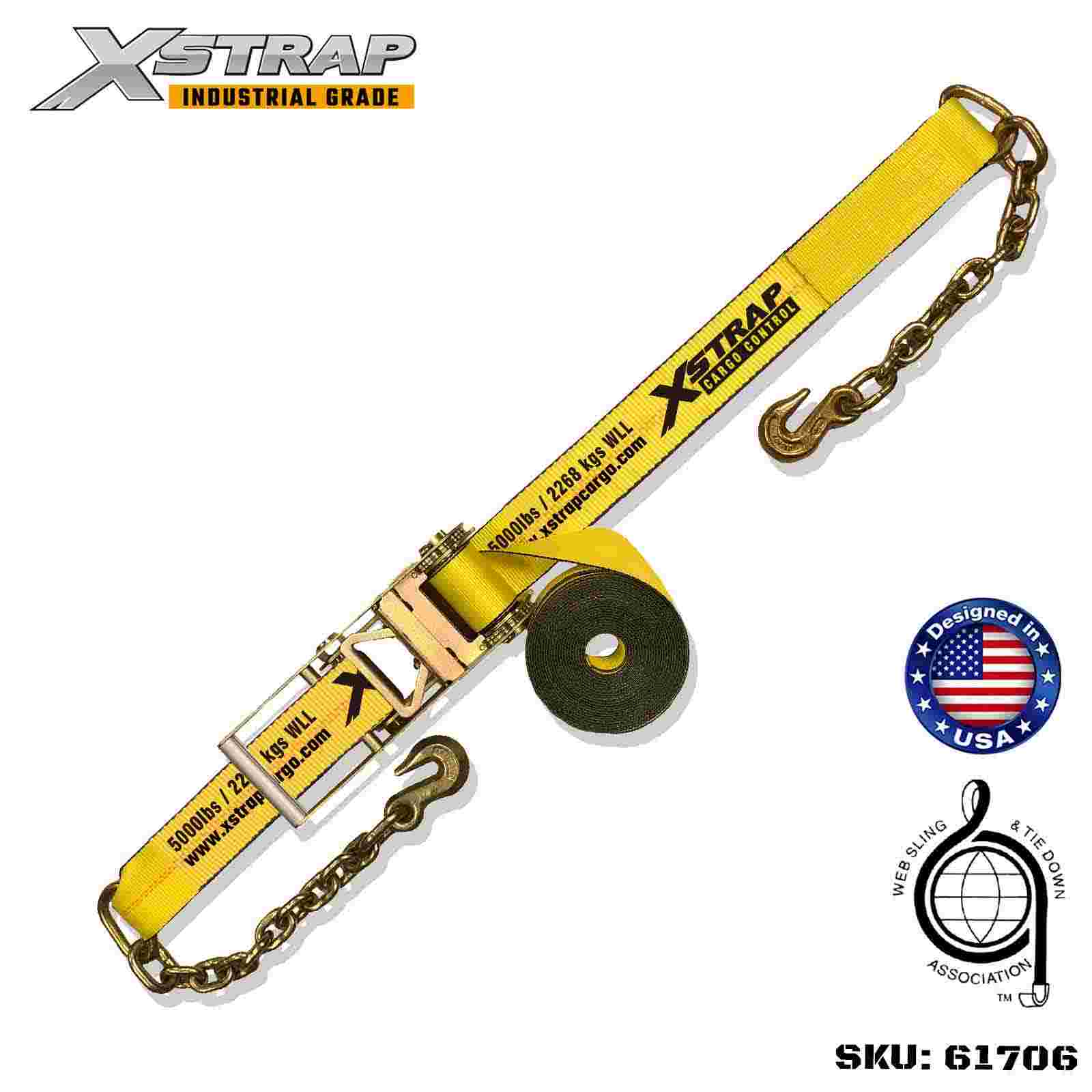 Xstrap 61706 Cinturino con fibbia a cricchetto da 3