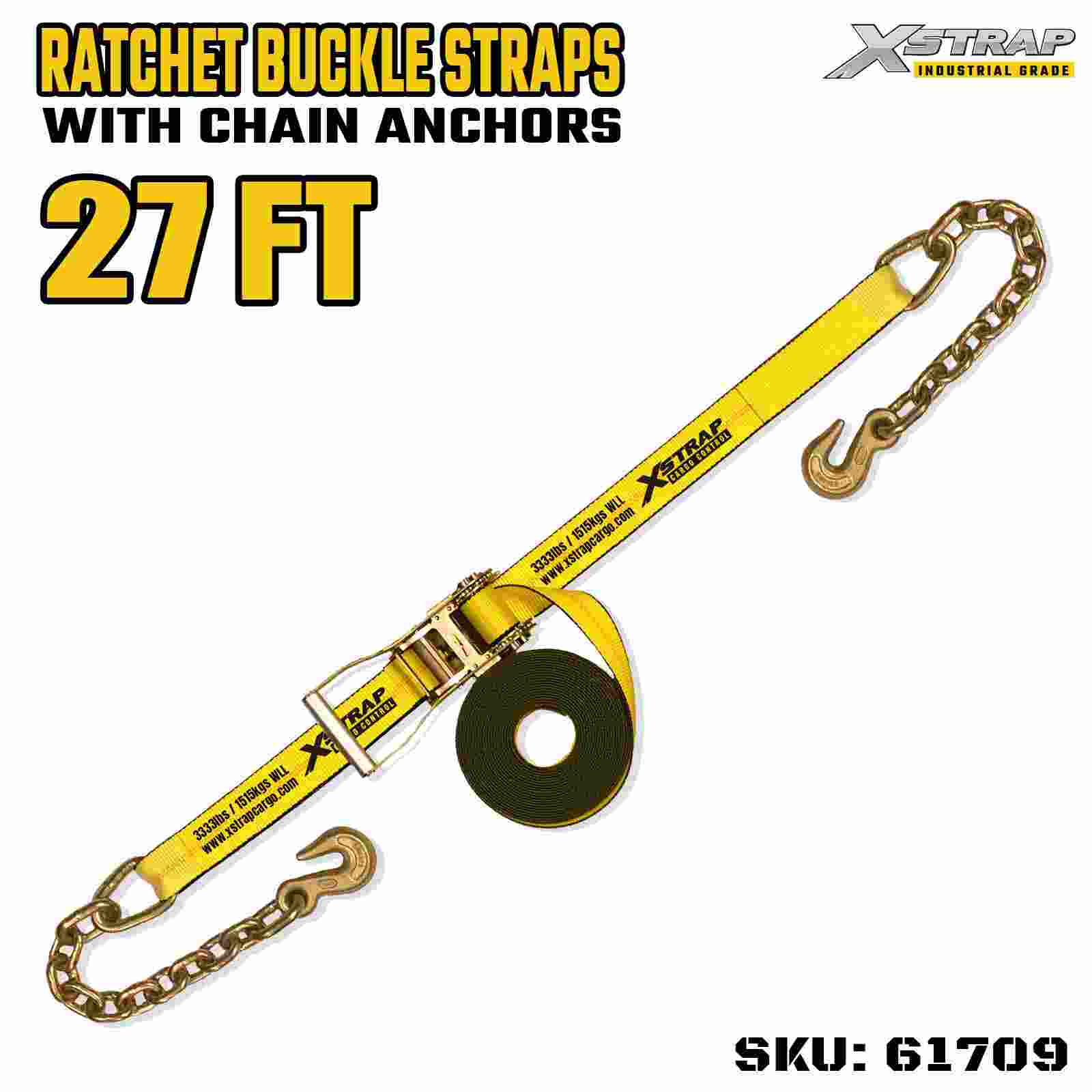 Xstrap 61709 Cinghie con fibbia a cricchetto lunghe 2