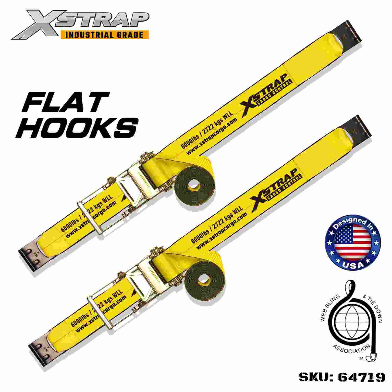 Xstrap 64719 Cinghie con fibbia a cricchetto da 4