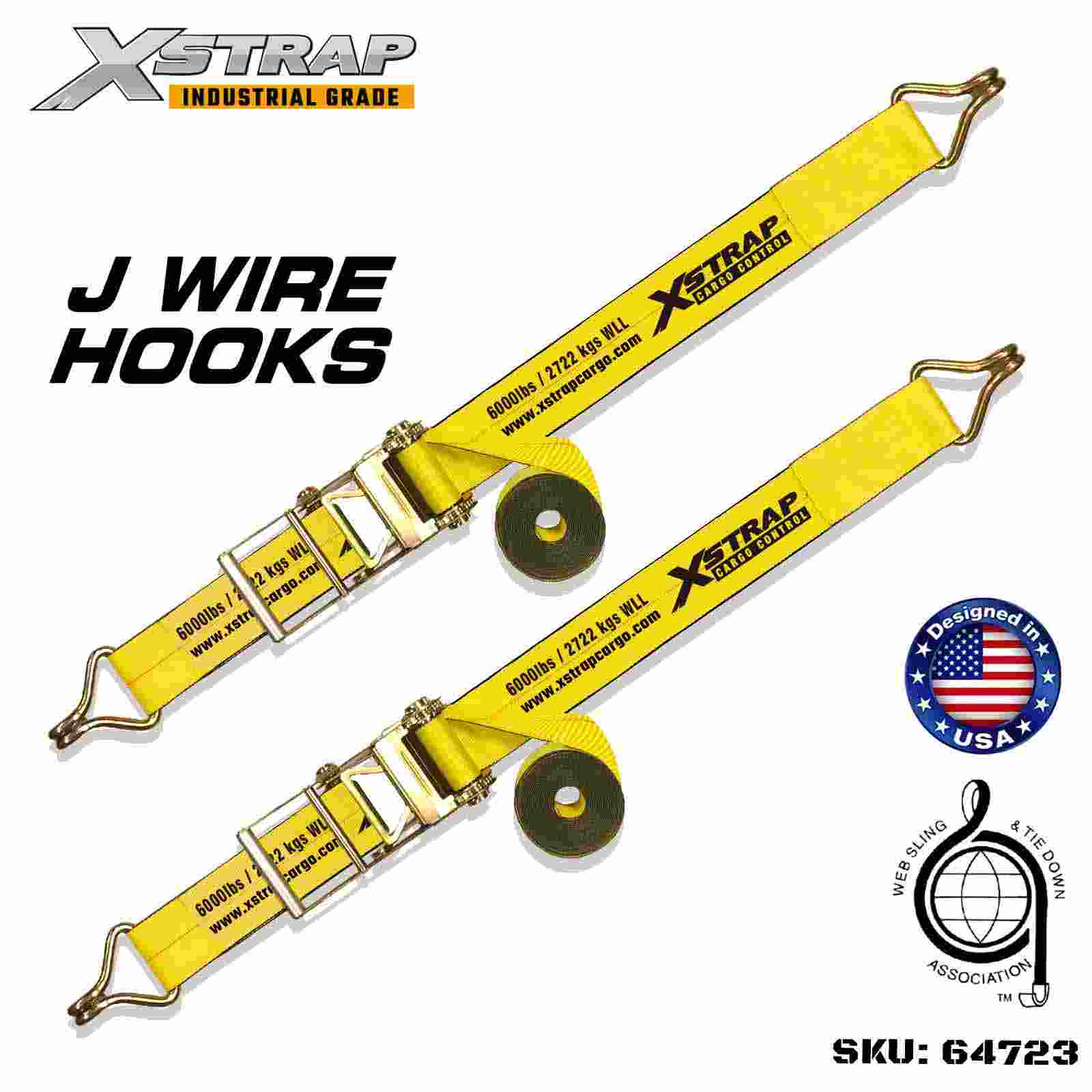 Xstrap 64723 Cinghie con fibbia a cricchetto da 4