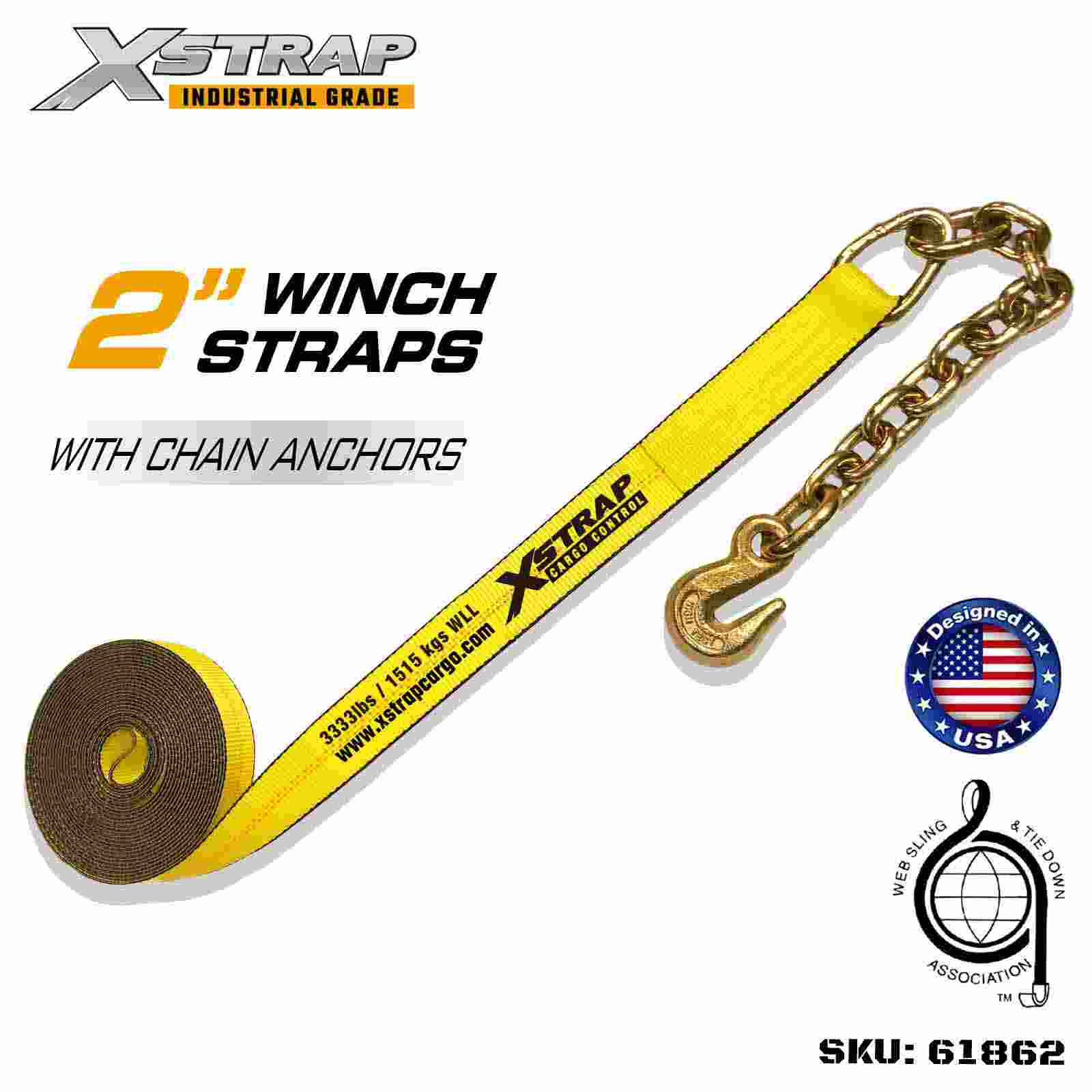 Xstrap 61862 Cinghia per verricello standard da 2