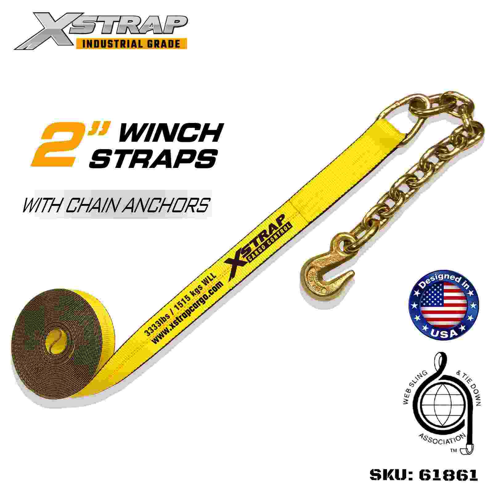 Xstrap 61861 Cinghia per verricello standard da 2