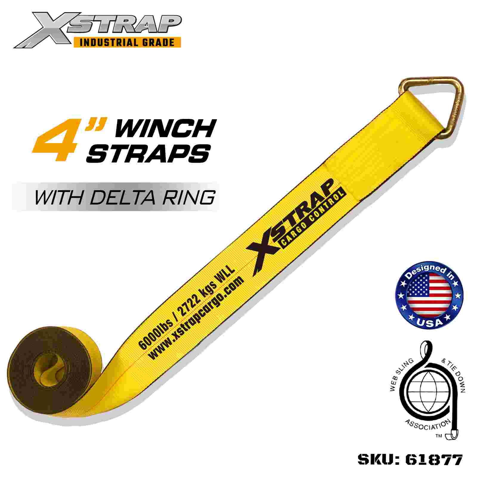 Xstrap 61877 Cinghia standard per verricello da 4