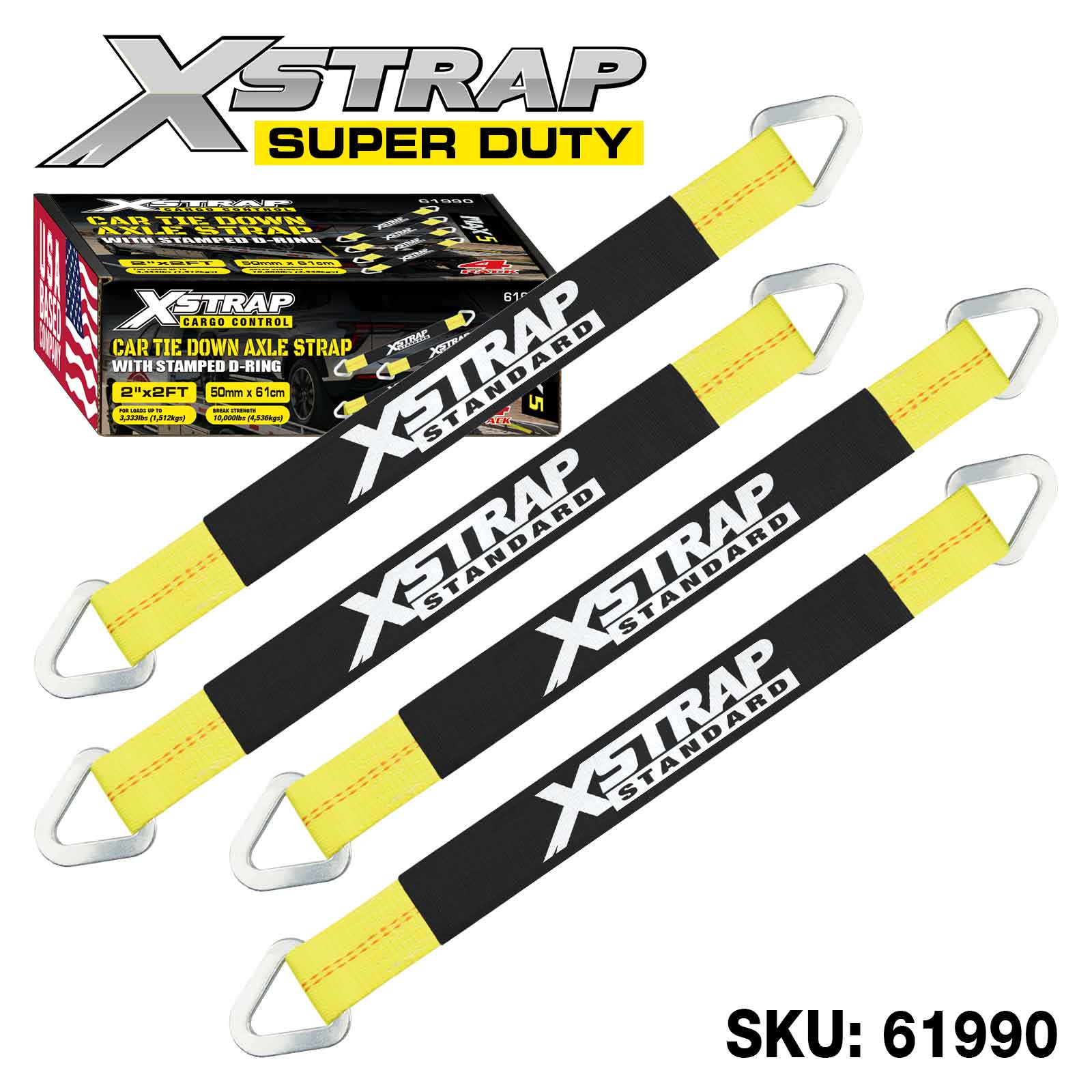 Xstrap 61990 4PK Alex Strap 3.300 libbre SWL